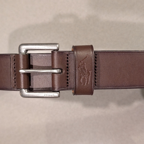 Polo Ralph Lauren Men's Brown Leather Belt - Picture 16 of 16